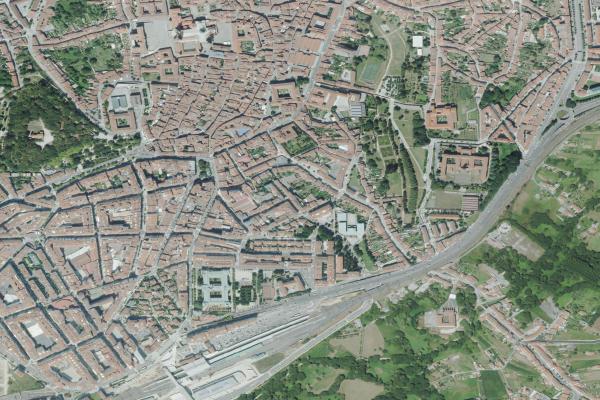 Vista aérea de vivienda en Portosin (A Coruña)