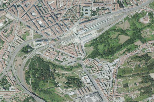 Vista aérea de vivienda en Portosin (A Coruña)