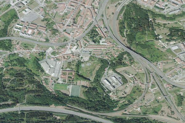 Vista aérea de vivienda en A Coruña (A Coruña)