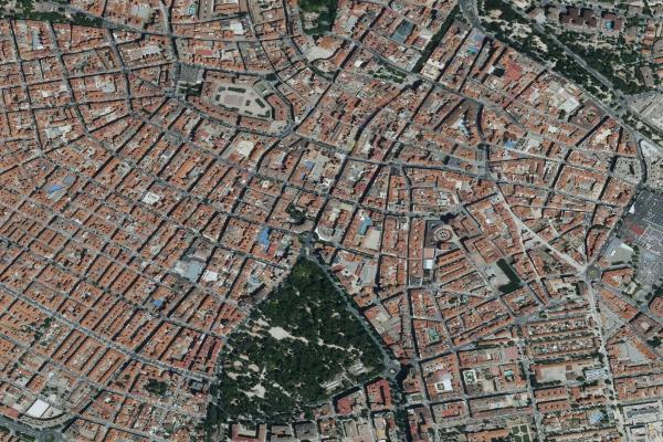 Vista aérea de vivienda en Fuentealbilla (Albacete)