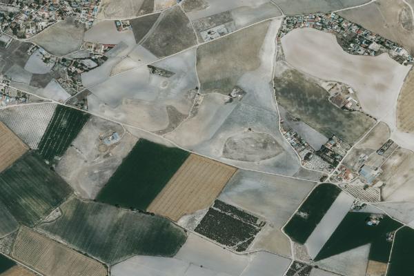 Vista aérea de trastero en Alatoz (Albacete)