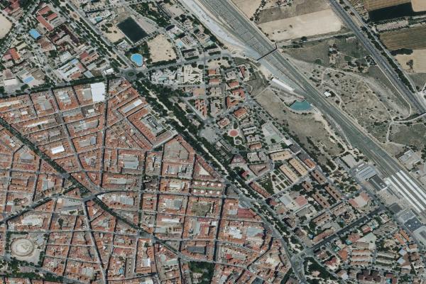 Vista aérea de solar en Hellin (Albacete)