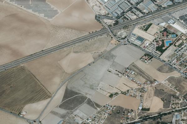 Vista aérea de local comercial en Almansa (Albacete)