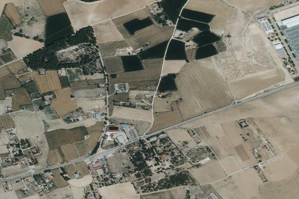 Vista aérea de vivienda en Villarrobledo (Albacete)