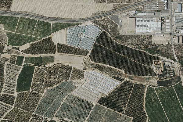 Vista aérea de vivienda en Guardamar del Segura (Alicante/Alacant)