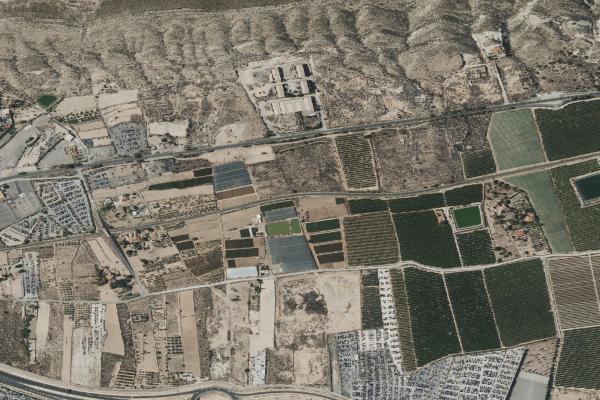 Vista aérea de vivienda en San Miguel de Salinas (Alicante/Alacant)