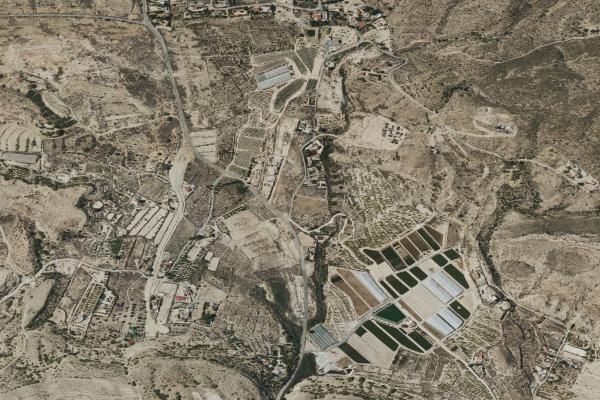 Vista aérea de garaje en Mutxamel (Alicante/Alacant)