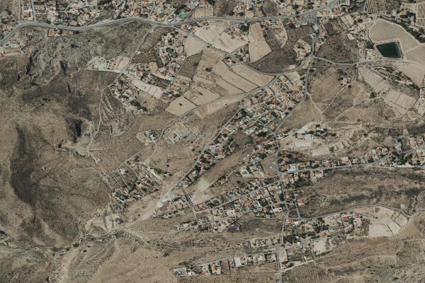 Vista aérea de vivienda en Cocentaina (Alicante/Alacant)
