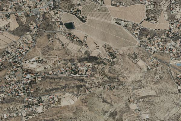 Vista aérea de vivienda en Novelda (Alicante/Alacant)