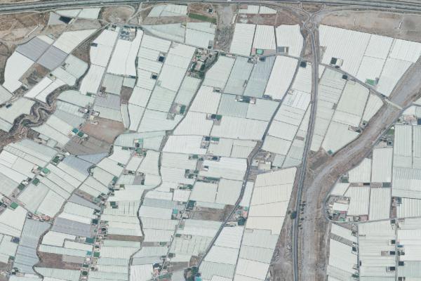 Vista aérea de vivienda en Vera (Almería)