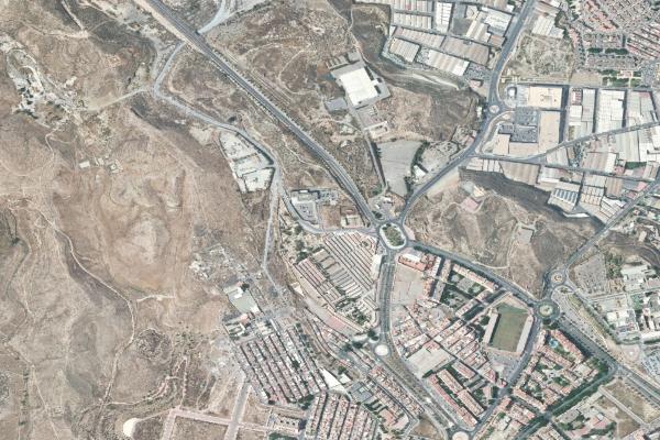 Vista aérea de finca rústica en Nijar (Almería)