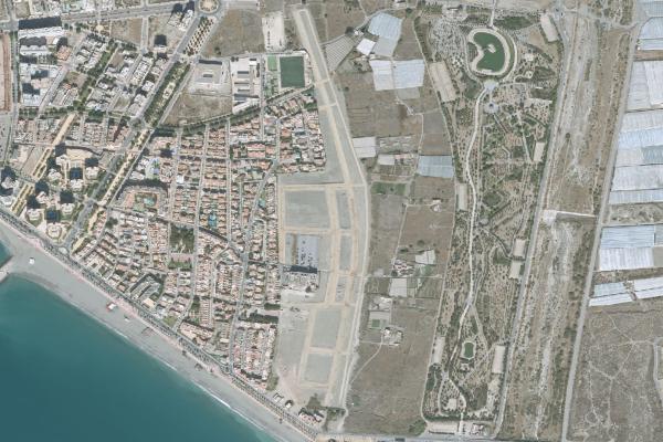 Vista aérea de vivienda en Cuevas del Almanzora (Almería)