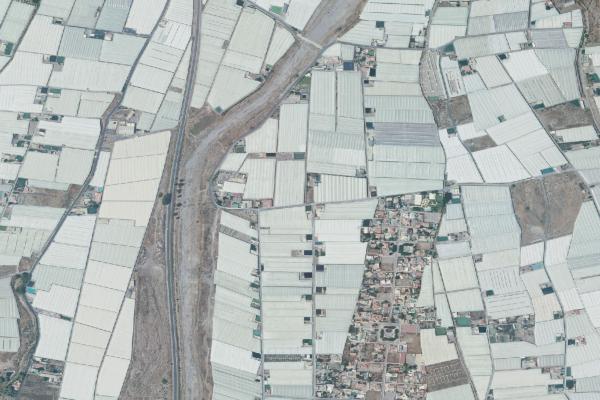 Vista aérea de vivienda en Pulpi (Almería)