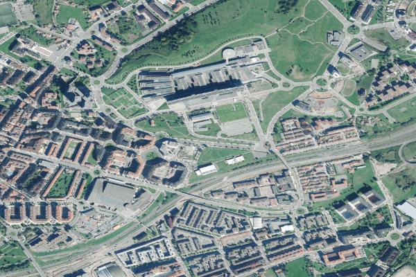 Vista aérea de vivienda en Arnao- Piedrs Blancas (Asturias)