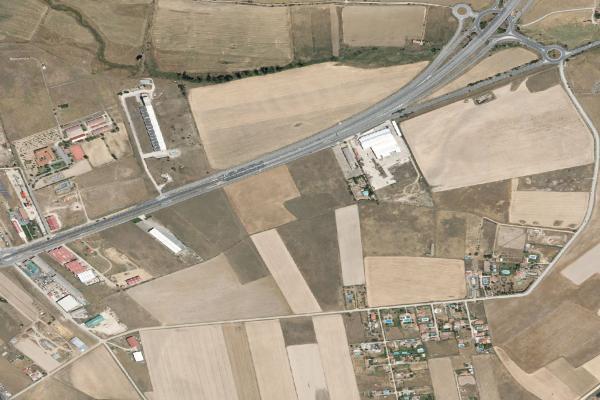 Vista aérea de vivienda en Casavieja (Ávila)