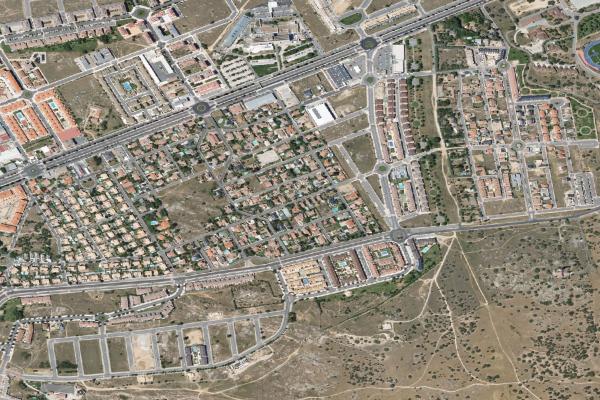 Vista aérea de garaje en El Barraco (Ávila)