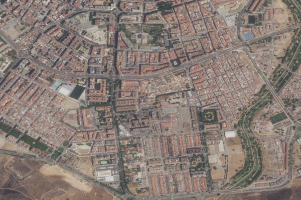 Vista aérea de trastero en Santa Marta (Badajoz)
