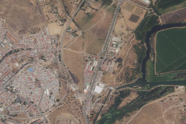 Vista aérea de trastero en Santa Marta (Badajoz)