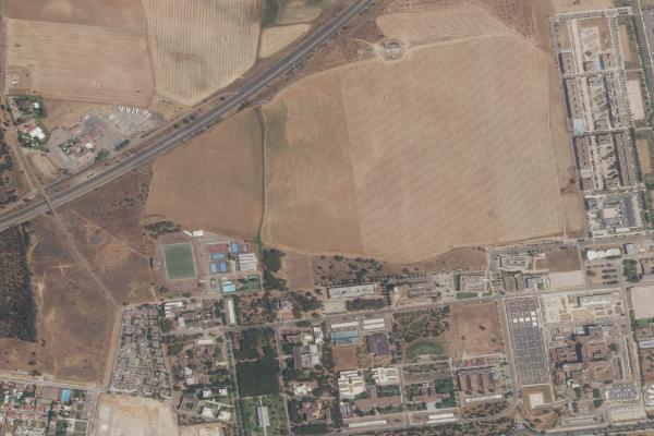 Vista aérea de vivienda en Badajoz (Badajoz)