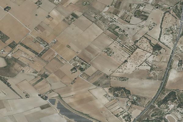Vista aérea de finca rústica en Inca (Illes Balears)
