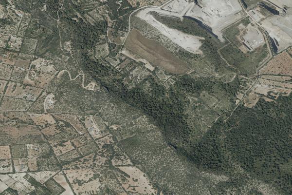 Vista aérea de vivienda en Andratx (Illes Balears)