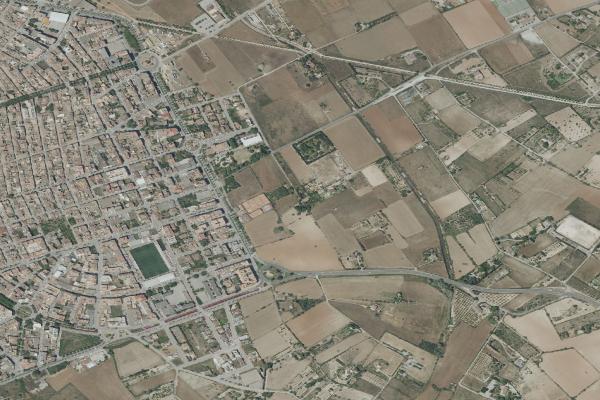 Vista aérea de vivienda en Palma (Illes Balears)