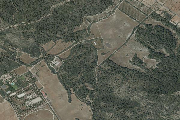 Vista aérea de vivienda en Sant Josep de Sa Talaia (Illes Balears)