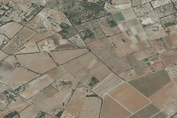 Vista aérea de vivienda en Sant Antoni de Portmany (Illes Balears)