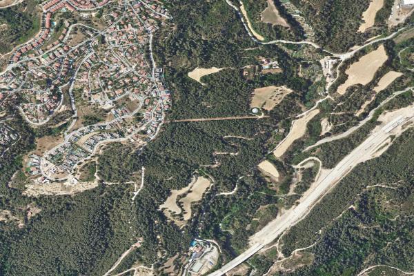 Vista aérea de vivienda en Castelldefels (Barcelona)