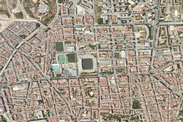 Vista aérea de vivienda en Mataró (Barcelona)