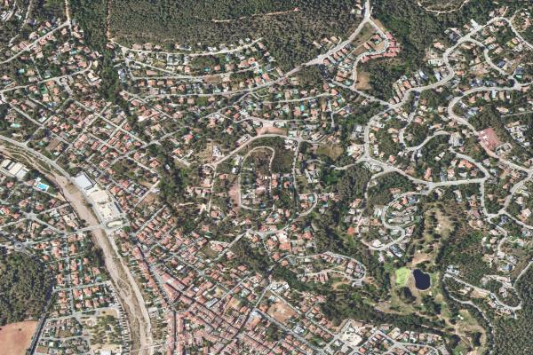 Vista aérea de vivienda en Mataró (Barcelona)