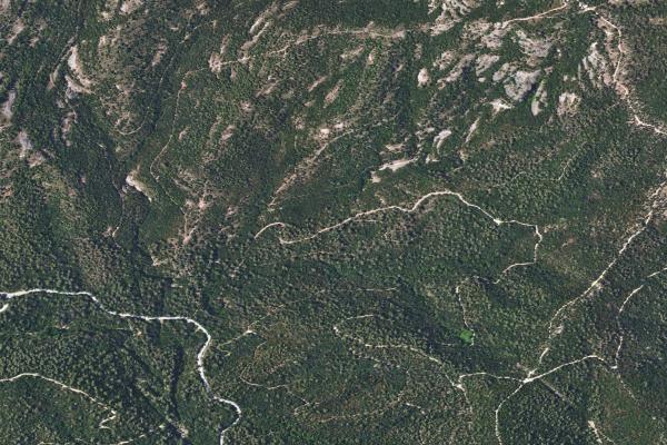 Vista aérea de garaje en Santa coloma de gramanet (Barcelona)