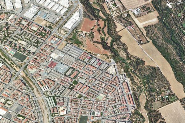 Vista aérea de vivienda en Terrassa (Barcelona)