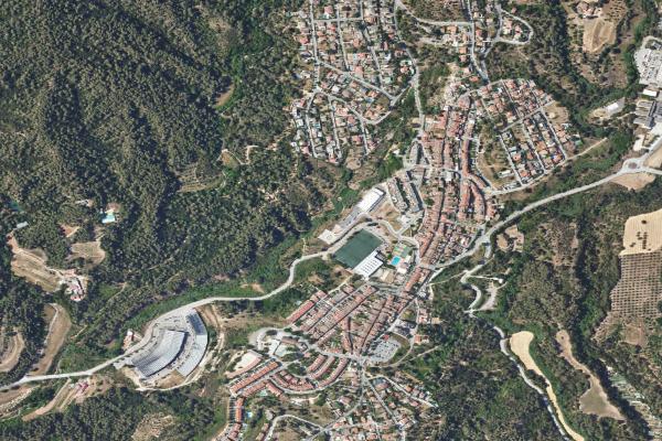 Vista aérea de vivienda en Sant Boi de Llobregat (Barcelona)
