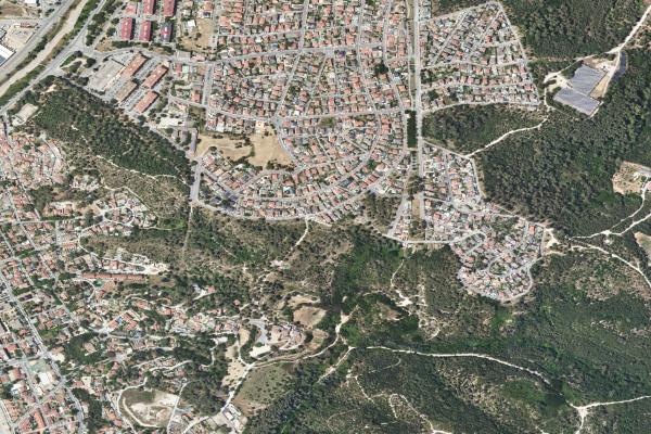 Vista aérea de vivienda en Barcelona (Barcelona)
