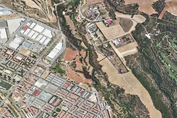 Vista aérea de garaje en Igualada (Barcelona)