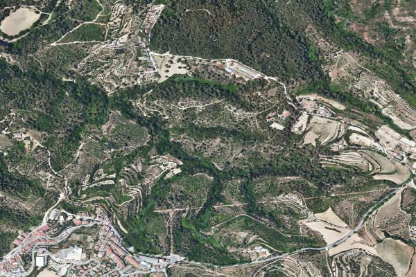 Vista aérea de garaje en Igualada (Barcelona)