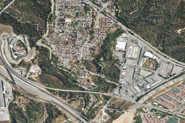 Vista aérea de garaje en Igualada (Barcelona)