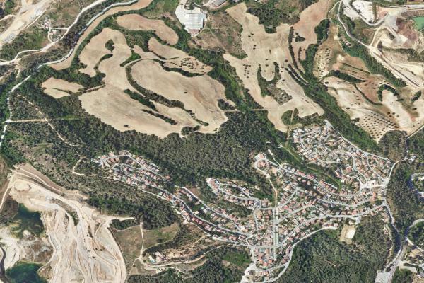 Vista aérea de garaje en Igualada (Barcelona)