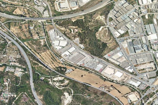 Vista aérea de garaje en Igualada (Barcelona)