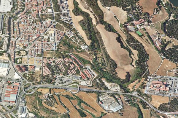 Vista aérea de local comercial en Igualada (Barcelona)