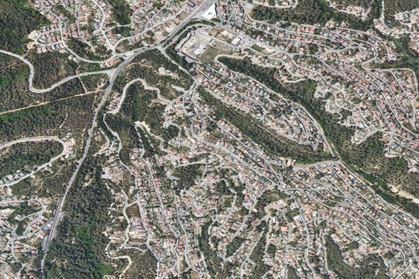 Vista aérea de vivienda en Sant Vicenç de Castellet (Barcelona)