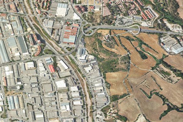 Vista aérea de vivienda en Berga (Barcelona)