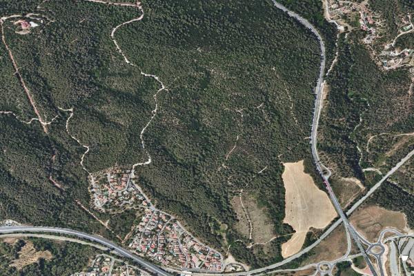 Vista aérea de vivienda en Vilanova i la Geltrú (Barcelona)