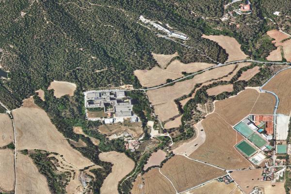 Vista aérea de vivienda en Montornès del Valles (Barcelona)