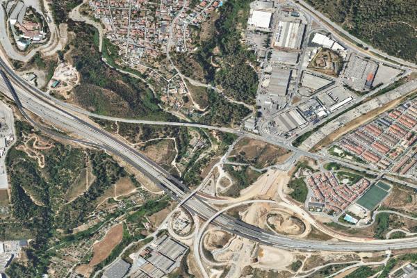 Vista aérea de vivienda en Sabadell (Barcelona)