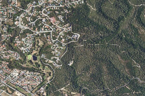Vista aérea de vivienda en Castellbell i el Vilar (Barcelona)