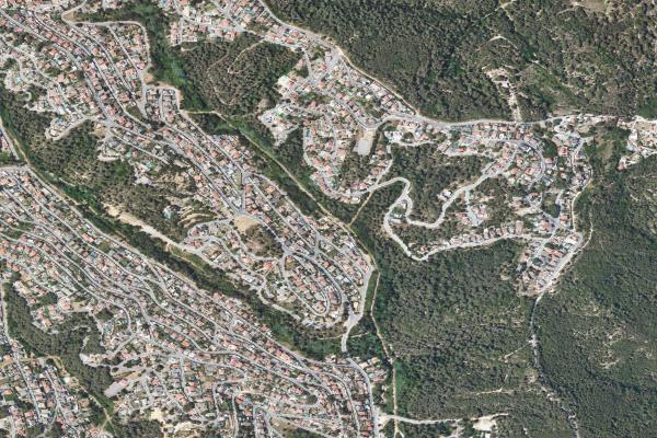 Vista aérea de vivienda en Barcelona (Barcelona)