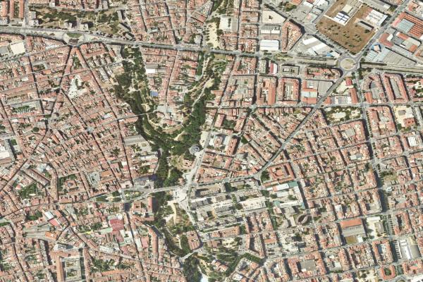 Vista aérea de vivienda en Igualada (Barcelona)