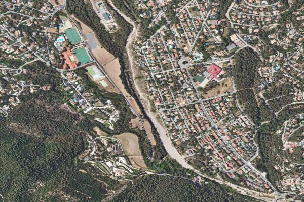 Vista aérea de vivienda en Gavà (Barcelona)